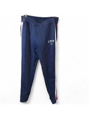 Lyfts United Kingdom navy blue joggers with white stripe